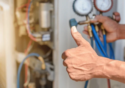 Boiler servicing and pressure check carried out by professional engineer